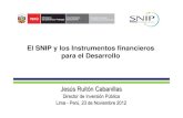 El SNIP y los Instrumentos financieros para el … I. Crecimiento del PBI, de la Inversi ón Pública y Privada II. La viabilidad de la preinversi ón III. Ejecuci ón de los proyectos