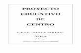 PROYECTO EDUCATIVO DE CENTRO - …ceipsantateresa.centros.educa.jcyl.es/sitio/upload/proyecto_educat... · racional de tareas y en una necesaria polivalencia de las personas. ...
