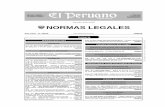 Cuadernillo de Normas Legales - gacetajuridica.com.pe · Aprueban modelo de Convenio de ... improcedente solicitud de licencia de operación de planta de procesamiento pesquero artesanal