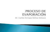 Dr. Carlos Enrique Ochoa Velasco - utm.mx y... · Al utilizar una serie de evaporadores entre el suministro de vapor vivo y el condensador el proceso recibe el nombre de ... 7.-Evaporador