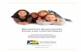 Mecanismos de prevención frente a las crisis familiares · de la Orientación Familiar, presente en 65 países, que es miembro con Es- ... Diagnóstico y Terapia Familiar –UDITEF–