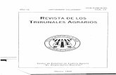 REVISTA DE LOS TRIBUNALES AGRARIOS · sus derechos; de tal suerte que los Tribunales Agrarios están obhgados a respetar las garantías de audiencia y de legalidad que consagran los