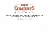 ASOCIACION DE PROPIETARIOS - Cumbres de Juárez · A construir una vivienda unifamiliar por cada 380 M2. de terreno y no se permitirán ... Deberá tomar las medidas necesarias para