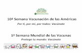 10ªSemana Vacunación de las Américas€¦Colombia y Venezuela 9 SVA ... Adultos > 60 años Otros Personas ...