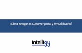 ¿Cómo navegar en Customer portal y My Solidworks?intelligy.com/archivos/customer-portal-my-solidworks.pdf · Dar clic en el primer enlace ¿Cómo acceder al Customer Portal? ...