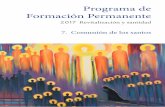 Programa de Formación Permanente… · del credo niceno-constantinopolitano, que es el que normalmente profesamos. El dogma de la comunión de los santos, en nuestra vida cotidiana,