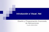 Introducción a Visual - Lenguaje de Programacion II … · sistemas de desarrollo (Visual Studio .net) como a Sistemas Operativos (Windows.NET Server). ... nativas y Web diseñadores
