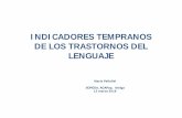 INDICADORES TEMPRANOS DE LOS … Santiago [Modo de... · Entrevista: las buenas preguntas ¿Qué es el lenguaje? ... Disfemia y Disfonías