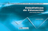 Estadísticas de educación - …internet.contenidos.inegi.org.mx/contenidos/productos/prod_serv/... · Matrícula en primaria y su distribución porcentual según sexo, personal