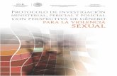 PROCURADURÍA GENERAL DE LA REPÚBLICAinvestigacion.cephcis.unam.mx/.../05/protocolo-violencia-sexual.pdf · sexual, contra la libertad y normal desarrollo psicosexual, El Plan Nacional