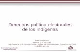 Derechos político-electorales de los indígenas€¦ · Centro de Capacitación Judicial Electoral Objetivos específicos Los participantes Reconocerán los conceptos básicos que