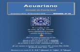 Acuariano - puertaazul.es · Acuariano Circular de Puerta Azul 23 Octubre 2016 – 20 Noviembre 2016 Escorpio Nº 32 Om es el océano de vida. Los sonidos “S” y “H” (aspirada),