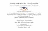 UNIVERSIDAD DE GUAYAQUIL - repositorio.ug.edu.ecrepositorio.ug.edu.ec/bitstream/redug/16295/1/TESIS TE DE GUAYUSA... · ... Utilidad RESUMEN: En el Ecuador ye en el mundo existe preocupación
