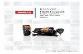 RS35 VHF HS35 Handset - navico-commercial.com€¦ · Idioma principal: este informe, cualquier manual de instrucciones, guías de usuario y ... Consultar con el proveedor o un técnico