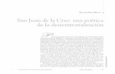 San Juan de la Cruz: una poética de la …web.uaemex.mx/plin/colmena/Colmena_77/Aguijon/2_San_Juan_de_la... · un corte al caos de la naturaleza y que el texto literario ... 5 Es