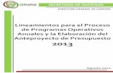 Lineamientos para el Proceso de Programas Operativos ...chihuahua.gob.mx/atach2/sf/uploads/indtfisc/ind13/Lineamientos2013.pdf · Esquema del Proceso Presupuestario en base a Resultados