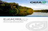 El rol del OEFA en la gestión - centroderecursos.cultura… · < 9 el rol el oefa en la gestiÓn e conflictos socioambiemtales glosario 11 presentaciÓn 13 capÍtulo i los conflictos