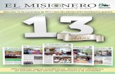 EL MISIONERO - 190.214.49.249190.214.49.249/web/el_misionero/MISIONERO_676_15... · 4 EL MISIONERO Miércoles 15 de noviembre de 2017 LABORES COMUNITARIAS La labor comunitaria deja