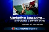 Marketing Deportivo · ¿Qué es la Mercadotecnia Deportiva? ! Tendencias ! ... 1.8 Millones de likes / 350 GB de Información ! 1.4 ... vinculación total con las (NTI) Nuevas Tecnologías