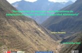 “Recuperación de Andenes como Mecanismo de … · a la reducción de la pobreza en las familias y comunidades campesinas de la ... Cusco, Puno, Tacna ... las familias y comunidades