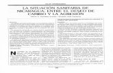La Situación Sanitaria de Nicaragua: Entre El Deseo de ... · originada por la guerra actual Nicaragua antes de 1979 ... A pesar de las deficiencias en la especificación de las