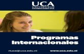 Programas Internacionales · 2018-03-01 · Es miembro de la Asociación de Universidades confiadasa la Compañía de Jesús en América Latina ... la incorporación de la dimensión