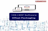 Offset Packaging MIS | ERP Software · Cálculo de costos industriales que permite el análisis de costos previos y posteriores a la producción OEE - Eficacia general del equipo