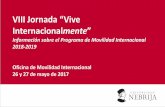 VIII Jornada “Vive - nebrija.com · preparaciÓn de la candidatura: la asignaciÓn de nominaciones. preparaciÓn de la candidatura y del viaje: primavera 2018