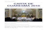 Carta Cuaresma 2018 ESP - cmglobal.org · CUARESMA 2018 A todos los miembros de la Congregación de la Misión ... Con la carta de Adviento en 2016, comenzamos a reﬂexionar sobre