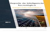Reporte de Inteligencia Tecnológica - El portal único ... · La energía solar es la fuente de energía más abundante sobre la tierra, con alrededor de 885 millones de TWh que