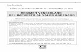 RÉGIMEN VENEZOLANO DEL IMPUESTO AL VALOR … PDF/iva_envio_83.pdf · dos durante el año 2010, (Nº 4103-715). Decreto Nº 7.657 del 31-08-2010, publicado en la Gaceta Oficial Nº