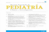 Revista Española de Clínica e Investigación 60 … · 378 Tumor rabdoide extrarrenal. ... 382 Disease free survival and normal renal function at 10 years post-diagnosis in bilateral