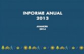 INFORME ANUAL 2014 - Procuencaprocuenca.org/wp-content/uploads/2015/11/INFORME-ANUAL-2014.pdf · cuantas láminas del Informe las diferentes aplicaciones y visibilidad de Procuenca.