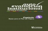 Bases para el Plan de Mejora - Universidad El Bosque · tados y logros de los objetivos del Proyecto Educativo Institucional y del Plan de Desarrollo Institucional. Cada elemento