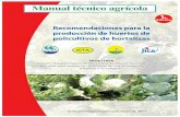 Manual de producción de huertos de policultivos de hortalizas para la... · de difusión tecnológica agrícola, y su aplicación para mejorar las condiciones de vida de los pequeños