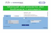 Manual del usuario del Software I-simapro · 11.2 Tablas por trabajador 11.3 Tablas por beneficio 12. Conclusión. El software internet SIMAPRO (i-simapro) es una herramienta en línea