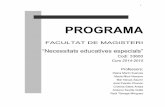 FACULTAT DE MAGISTERI - uv.es · Manual de atención al alumnado con necesidades ... Atención educativa al alumnado con enfermedades crónicas o de larga duración. Málaga: Aljibe.