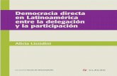 Democracia Directa en Latinoamérica · legislación y ejercicio de la democracia directa en ... (30 y 31 de octubre de 2006, Montevideo), en el seminario internacional: referéndum
