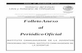 101 Folleto Anexo al Periódico Oficialihacienda.chihuahua.gob.mx/.../progSER2010-2016/ANEXOJuventud.pdf · gubernamentales, así como medir nuestra efectividad en las actividades