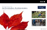 Programa de Actividades Ambientales - madrid.es€¦ · y mantenimiento de un huerto urbano ecológico o en las labores de jardinería propias del otoño. ... m Descubre el Vivero