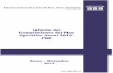 Informe del Cumplimiento del Plan Operativo Anual .Desarrollo para el â€œBuen Vivirâ€‌ 2009-2013