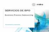SERVICIOS DE BPO - indracompany.com · joint venture, partnerships,..). ... - Titulización •Prestamos personales •Prestamos de convenio fondos •Leasing / renting •Factoring