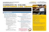 COMBATA EL CALOR: DESCUBRA LOS SÍNTOMAS Training Topics/2017... · por la identificación ni la corrección de condiciones o peligros porque la seguridad y la salud de los empleados