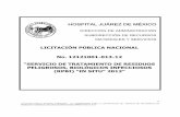 HOSPITAL JUÁREZ DE MÉXICOhospitaljuarez.salud.gob.mx/descargas/licitaciones_2012/... · PELIGROSOS, BIOLÓGICOS INFECCIOSOS (RPBI) ³IN SITU 2012´ ... “A”,, así mismo con