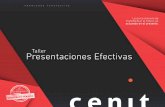 Taller Presentaciones Efectivas - cenitconsultores.clcenitconsultores.cl/descargas/PDF_Presentaciones.pdf4 Planificación lógica de una presentación • Presentaciones personales