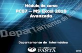 PC07 – MS Excel 2010 Avanzado - Universidad … · En caso de rendir el examen en forma libre se recomienda consultar los ... PC07 – MS Excel 2010 Avanzado Author: Andrea Susana