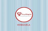 VENEZUELA€¦ · En Venezuela tenemos presencia ... Educación escolarizada (170) en preescolar, ... acompaña procesos educativos en el ámbito formal y no formal.
