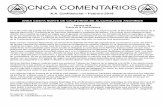 CNCA COMENTARIOS - cnca06.org€¦ · Puede obtener algunos de su Tesorero ... Cuando la lista completa de los topicos ... Jennifer B. abrió la reunión a las 12:30, seguida de la