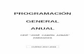 PROGRAMACIÓN GENERAL ANUAL - …ceipcamonaznar.catedu.es/wp-content/uploads/2017/11/PGA-17-18... · Primer equipo didáctico de educación primaria ... PROGRAMA ANUAL DE ACTIVIDADES