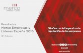 Presentación de PowerPoint - Merco Españamerco.info/files/2016/06/294/presentacion-de-resultados-merco... · 37º 71º indra 5.134 * 72º adidas 5.122 77º 73º mango 5.096 85º